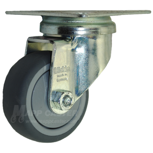 50mm Thermoplastic Rubber Wheel Swivel Caster - Part #ELPA-TPA-50K-FK