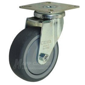 75mmThermoplastic Rubber Wheel Swivel Caster - Part #:ELPA-TPA 75K-FK