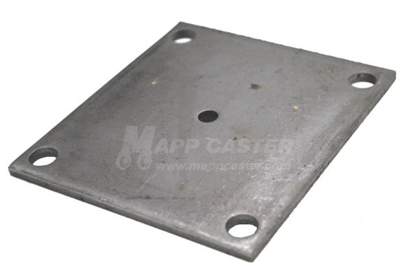 2RT9517PS Caster Weld on Top Plate 5" x 5-1/2" Unplated