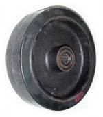 9" x 2-1/2" H90 Rubber on Iron Concrete Saw Wheel with with 1" Roller Bearing