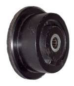 5" x 1-7/16" Flanged Ductile Steel Wheel - 1,800 Lbs Capacity