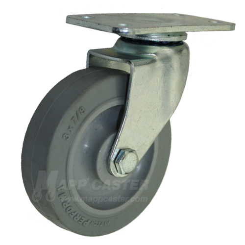 3"x1" Thermoplastic Wheel Swivel Caster with Top Plate - Part #:G1.03056.441