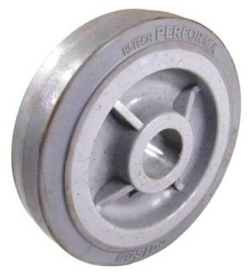 6" x 1-1/2" Thermoplastic Rubber (TPR) Wheel - 375 Lbs Capacity