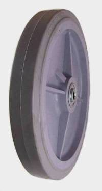 10" x 1-1/2" Thermoplastic Rubber (TPR) Wheel with Ball Bearings - 500 Lbs Capacity