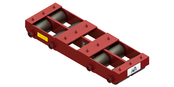 Long Straight Line Skate HHD-15 | 10 Ton Capacity - Steel Rollers