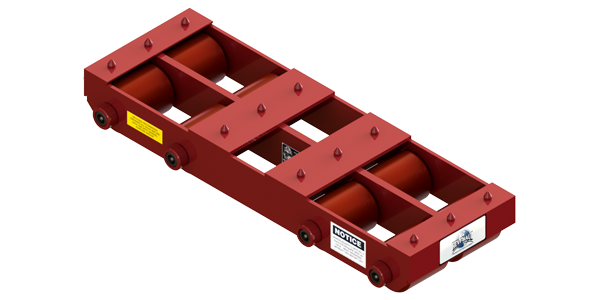 Long Straight Line Skate HHD-15P | 10 Ton Capacity - Polyurethane Rollers