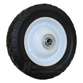 6" x 1-1/2" Flat Free Wheel on Steel Hub - Part # J615OFR