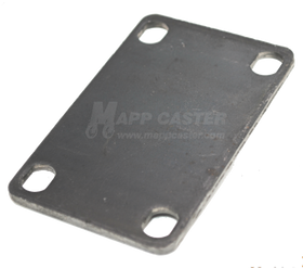 Weld on Caster Top Plate / Shim - 2-3/8 x 3-5/8" Unplated L20CS