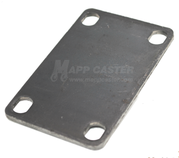 Weld on Caster Top Plate / Shim - 2-3/8 x 3-5/8" Unplated L20CS