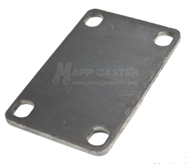 Weld on Caster Top Plate / Shim - 2-3/8 x 3-5/8" Unplated L20CS