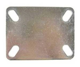 3-1/8" x 4-1/8" Zinc Plated Top Plate