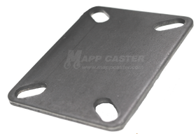L22CS - Weld on Caster Top Plate 3-1/8" x 4-1/8" Unplated