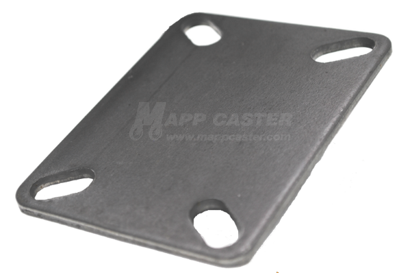 L22CS - Weld on Caster Top Plate 3-1/8" x 4-1/8" Unplated