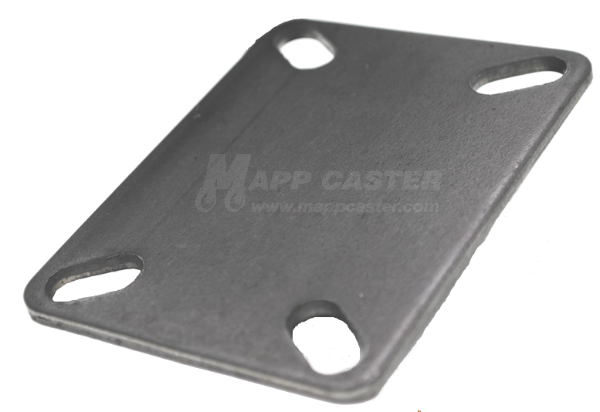 L22CS - Weld on Caster Top Plate 3-1/8" x 4-1/8" Unplated