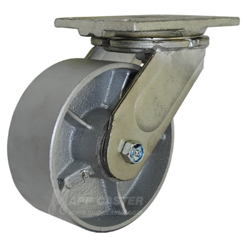 6" Heavy Duty Casters | 6" x 2-1/2" Steel Wheel Swivel Caster - 6HSSTL