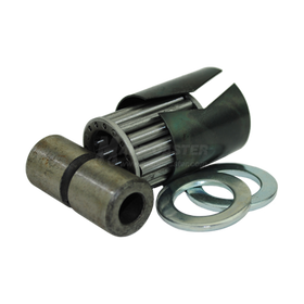 3/8" ID High Temp Roller Bearing Kit with Short Spanner for 1-1/2" Wide Caster Wheels - 600˚F