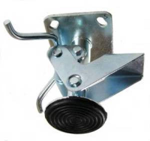 Floor Lock for 5" x 2" Wheel Casters Bottom View - Part # LFL500