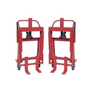 Hydraulic Lift & Roll Moving Dollies - Set of (2) Two - Phenolic Wheels -  Capacity: 3,950 lbs