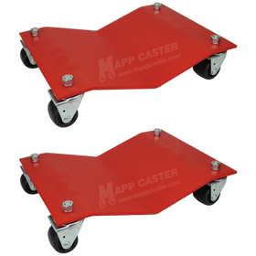 Set of Two 12" x 16" Light Duty Auto Dollies - 1200 lbs. Capacity EACH