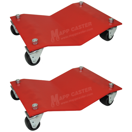 Set of Two 12" x 16" Light Duty Auto Dollies - 1200 lbs. Capacity EACH