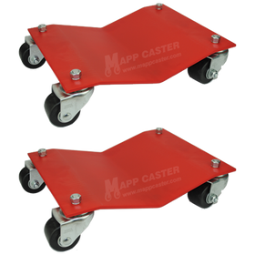 Set of Two 12" x 16" Heavy Duty Auto Dollies - 2500 lbs. Capacity EACH