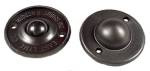 5/8" Carbon Steel Ball Transfer with Flying Saucer Flange Mount - 20 Lbs Capacity