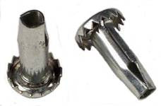 A metal nail in socket designed for a 5/16" grip neck stem.