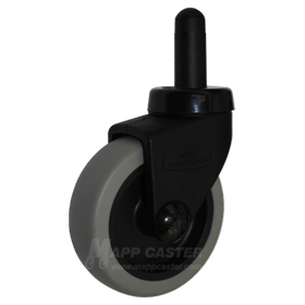 3" x 13/16" Mop Bucket Casters (floor protective) - 150 Lbs Capacity