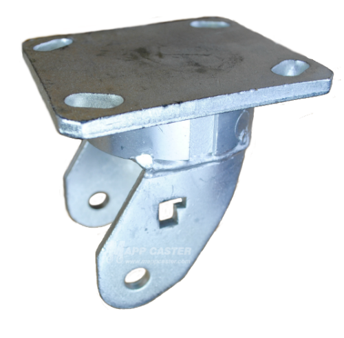 4" x 2" Kingpinelss Swivel Caster Rig with 4" x 4-1/2" Top Plate - Part # P5104200001