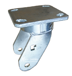6" x 2" Kingpinelss Swivel Caster Rig with 4" x 4-1/2" Top Plate - Part # P5106200001