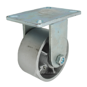 6" x 3" Cast Iron Wheel Swivel Caster - Part # P7006301102