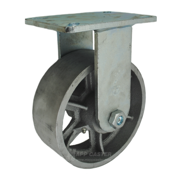 8" x 3" Cast Iron Rigid Caster - Part# P7008301102