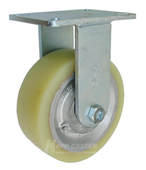 8" x 3" HD Polyurethane on Iron Wheel Rigid Caster - Part # P7008308692