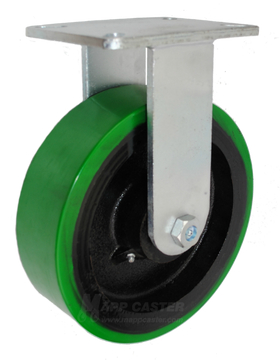 P7010301602-EX: 10" x 3" EX Polyurethane on Iron Wheel Rigid Caster