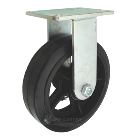 P7010301702 - 10" x 3" Rubber on Iron Wheel Swivel Caster