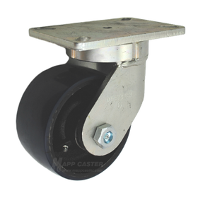 6" x 3" Polyurethane on Iron Wheel Swivel Caster - Part #: P7106301601