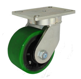 6" x 3" EX Polyurethane on Iron Wheel Swivel Caster - Part # P7106301601-EX