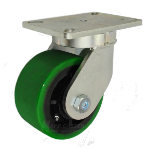 6" x 3" EX Polyurethane on Iron Wheel Swivel Caster - Part # P7106301601-EX