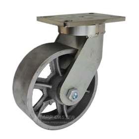 8" x 3" Cast Iron Swivel Caster - Part# P7108301111