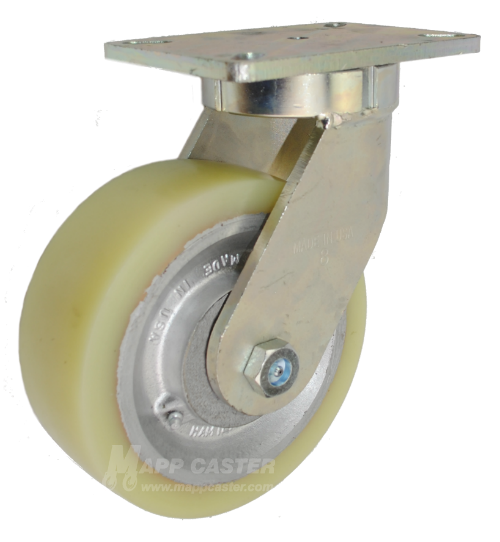 8" x 3" HD Polyurethane on Iron Wheel Swivel Caster - Part # P7108308691