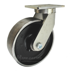 10" x 3" Forged Steel Wheel Swivel Caster - Part# P7110301201