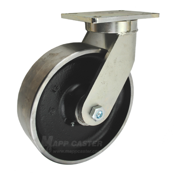 10" x 3" Forged Steel Wheel Swivel Caster - Part# P7110301201