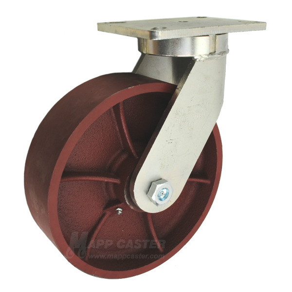 10" x 3" Ductile Steel Wheel Swivel Caster - Part# P7110301171