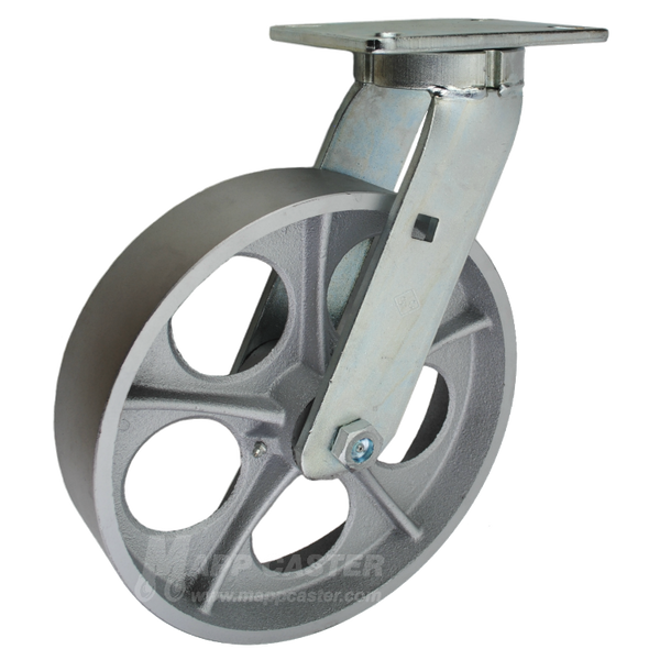 12" x 3" Cast Iron Wheel Swivel Caster - Part # P7112301101