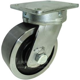 8" x 3" Forged Steel Wheel P80 Swivel Caster - 8,000 Lbs Capacity