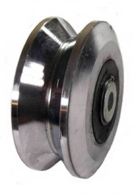 4" Heavy Duty V-Groove Powered Gate Wheel Narrow Tread - 3K Cap. | PAH109