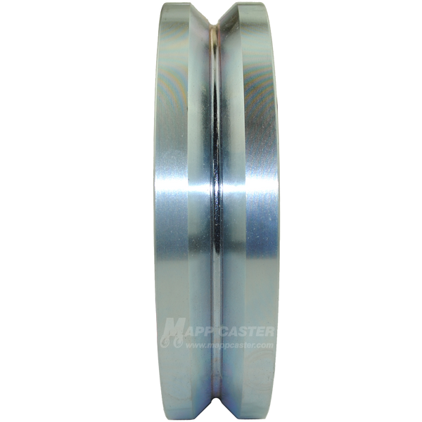 8" x 1-3/4" Solid Steel V-Groove Wheel - 8,000 Lbs Capacity