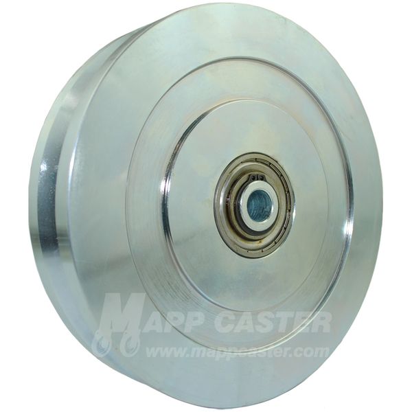 8" x 1-3/4" Solid Steel V-Groove Wheel - 8,000 Lbs Capacity