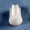 A white plastic socket designed for a 5/16 inch grip neck stem with 1.002 inch outer diameter.