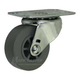 2" x 1" Thermoplastic Rubber wheel Swivel Caster - 90 Lbs Capacity